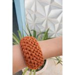 Pulseira croche caramelo 