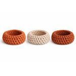 TRIO PULSEIRAS CROCHE 