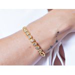 Bracelete Com Brilho Banhado 