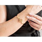 Bracelete Trevo Banhado 