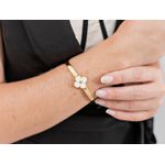 Bracelete Trevo Banhado 