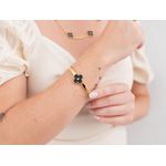 Bracelete Trevo Banhado 