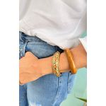 Bracelete Orgânico com Caramelo
