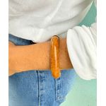 Bracelete Acrílico Caramelo Premium