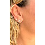 Dupla Zircônia Gota Semijoia