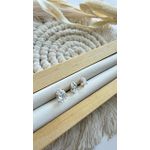 Trio Zircônia Gota Caixa Semijoia