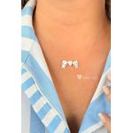 Colar madrepérola 2 filhos com coração