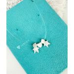 Colar madrepérola 2 filhos com coração