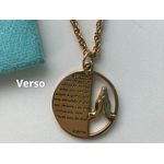 Colar Medalha Oração do Pai Nosso 