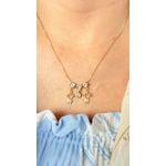 Colar Com 2 Filhos Zircônia