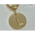 Colar Medalha Com Letra Banhada