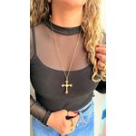 Colar Cruz Longo Premium