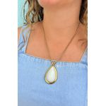 Colar Premium Gota Branco