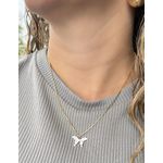 Colar Borboleta Madrepérola Semijoia