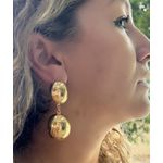 Brinco Dourado Oval