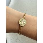 Pulseira São Bento Banhada