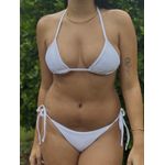Top Cortininha Branco Canelado
