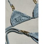 Conjunto Elos Cinza Texturizado