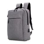 MOCHILA CINZA PARA NOTEBOOK 50X30X13CM COM LOGO BORDADO PPA