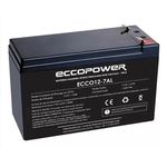 BATERIA 12V 7AH COMPACT ALARME ECCOPOWER