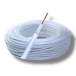 CABO ALTA TENSAO 5MM 22AWG BRANCO 100 METROS