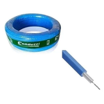 CABO ALTA TENSAO 1MM (DIAMETRO 7MM) AZUL 50 METROS - CONDUTTI
