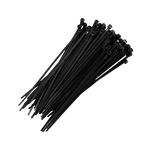 CINTA PLASTICA ABRACADEIRA 280X4,8X1 45MM PRETO C 100 PCS DNI