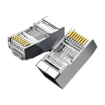 CONECTOR MACHO RJ45 CAT6 BLINDADO PCT 100 UND
