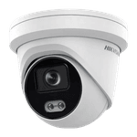 CAMERA DOME IP 4MP COLORVU ACUSENSE COM LED BRANCO 2.8MM P67 DS-2CD2347G2-LU 