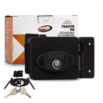 FECHADURA TRAVER 90 REVERSIVEL 12V PRETA PPA