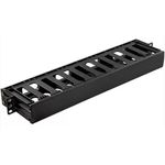 GUIA DE CABO 1U HD GERENCIAVEL 100 MM GMDS