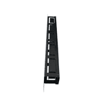 GUIA/ORGANIZADOR DE CABO 1U X 50MM PRETO MAXMETAL
