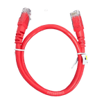 PATCH CORD CAT6 0,5M VERMELHO