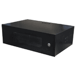 RACK 19 03UX350MM PRETO PORTA ACRILICO