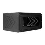RACK HORIZONTAL 5U PRETO COM VISOR PPA