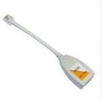 FILTRO P LINHA ADSL DUPLO 2 FEMEA 1 MACHO BEGE