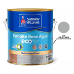 ESMALTE BASE D AGUA BRILHANTE PLATINA 3,6L