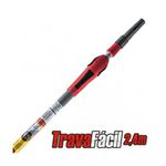 ATLAS EXTENSOR DE FIBRA ALUMINIIO TRAVA FACIL 2,4M 