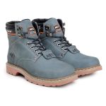 Bota Unissex de Couro Second Shift Act Footwear Cinza