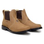 Botina Masculina De Couro Agro ACT Footwear Taupe