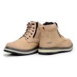 Bota Masculina De Couro Zip One ACT Footwear Nude