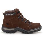 Bota Unissex De Couro Robust Act Footwear Café 