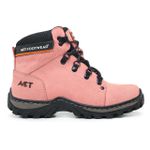 Bota Feminina De Couro Robust Act Footwear Rose 