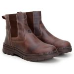 Bota Masculina De Couro Farmer Act Footwear Café