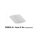 PERFIL H DE EMENDA P/POLICARBONATO 4mm x 3metros