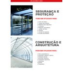 Chapa Placa Policarbonato Compacto 2mm x 2,05m x 6m c/ proteção UV 