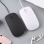 mouse de computador fino com fio para laptop de mesa ANJGG