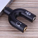 Kit 6 Adaptador para Headset Microfone Lapela P2 X P3 Áudio