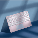 Teclado Bluetooth Chave Redonda Sem Fio Com Touch Para Celular/Tablet/Laptop