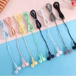 kit 5 Fones de ouvido com fio Macaron Color com Microfone U19